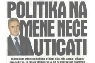 Perica Stanić:  Politika na mene neće uticati
