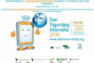 Обиљежавање Дана безбједнијег интернета 9.2.2016. године у Босни и Херцеговини