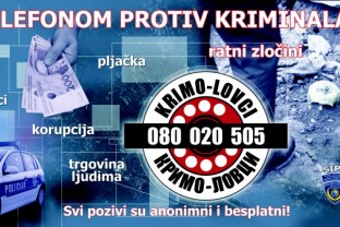 „Krimolovci“ u avgustu: Zaprimljeno 529 poziva i 15 korisnih informacija
