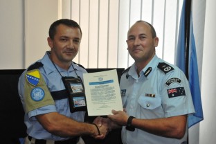 Member of SIPA in Peace Keeping Mission in Liberia Received Recognition for Outstanding Leadership
