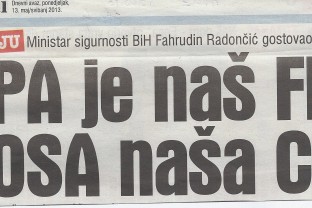 Others about us: Radončić – SIPA is our FBI
